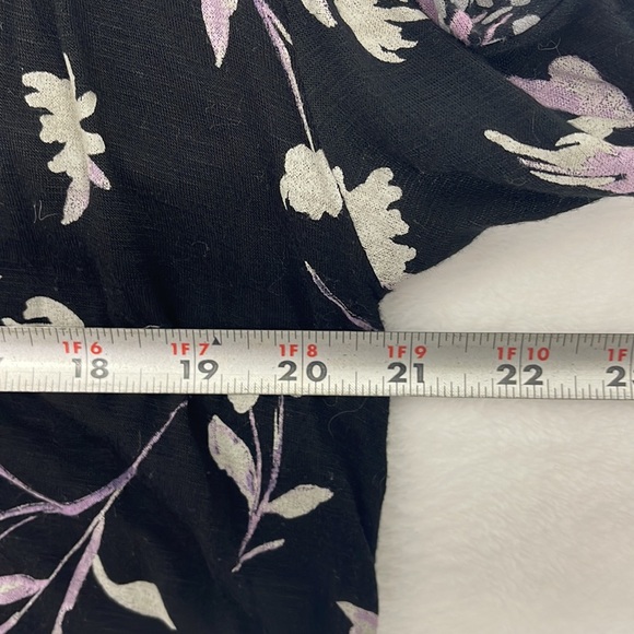 Lucky Brand Floral Long Sleeve Blouse Top sz Medium - Picture 6 of 7